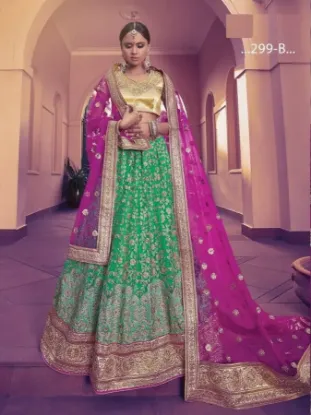 Picture of indian wedding party wear designer lehengapakistani bri