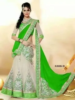 Picture of indian women designer bollywood lehenga dress embroide,