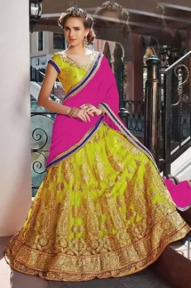 Picture of indian women designer lehenga choli party wear dress p,