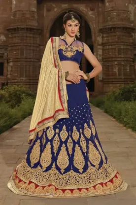 Picture of latest indian designer lehenga choli women wedding wea,