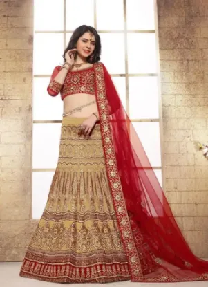 Picture of latest lehenga choli dupatta set designs india bollywo,