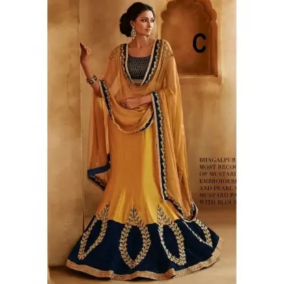 Picture of latest wedding lehenga choli anarkali walima gold eid s