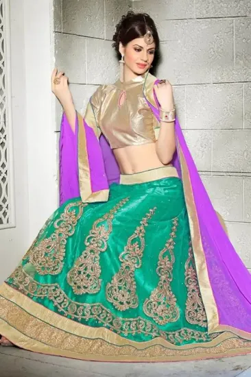 Picture of lehenga choli bollywood indian bridal wedding wear des,