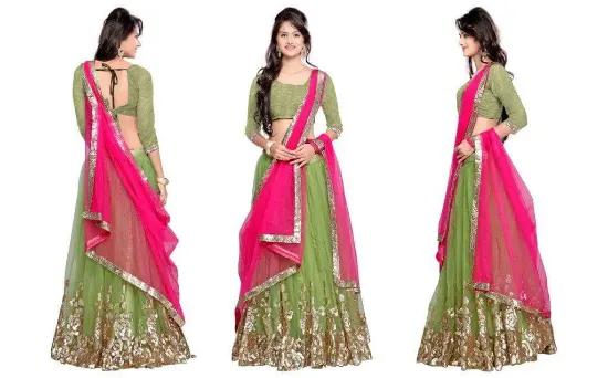 Picture of lehenga choli bridal indian western dress wedding wear 