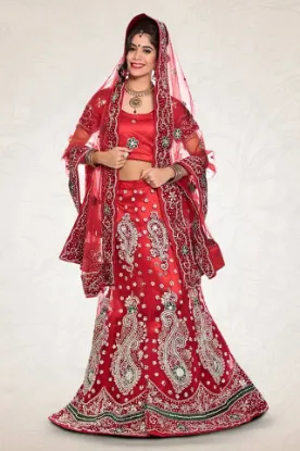 Picture of lehenga choli bridal wear modest maxi gown wedding part