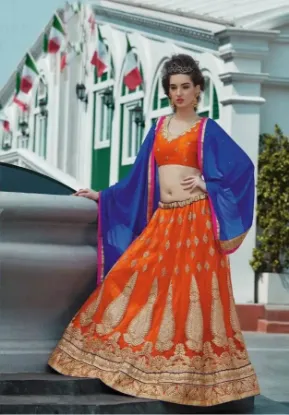 Picture of lehenga choli dress indian wedding designer women boll,