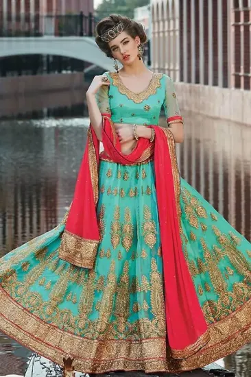 Picture of lehenga choli dress indian women bollywood wear ethnic,