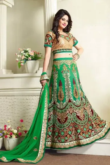 Picture of lehenga choli dupatta set designer indian bollywood we,