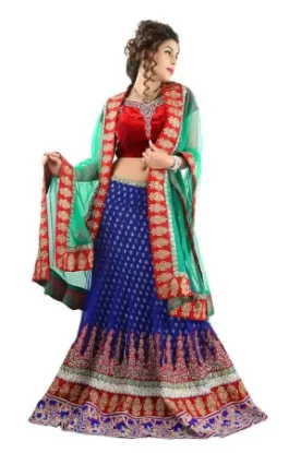 Picture of lehenga choli embroidery partywear traditional designe,