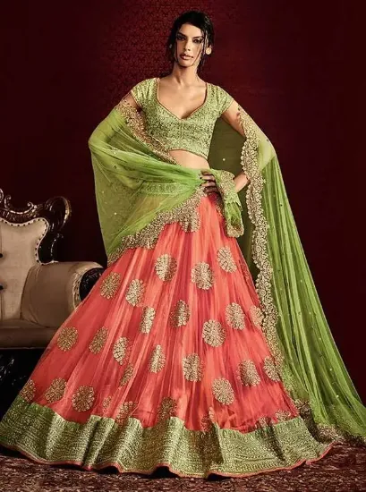 Picture of lehenga choli embroidery partywear traditional designer