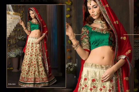 Picture of lehenga choli indian designer pakistani bridal wedding,