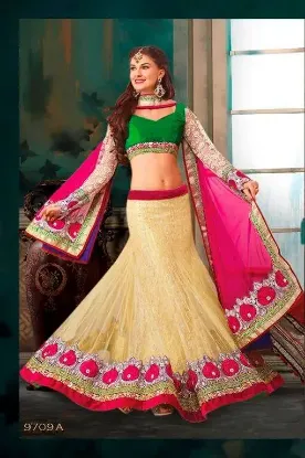 Picture of lehenga choli indian party wear bridal women wedding d,