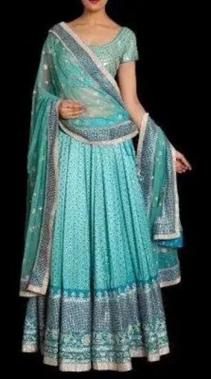 Picture of lehenga choli indian traditional wedding designer party