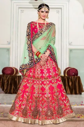 Picture of lehenga choli indian wedding designer party bollywood w