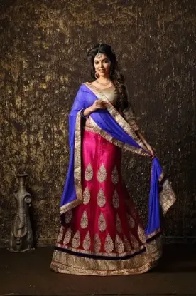 Picture of lehenga choli indian wedding traditional designer part,