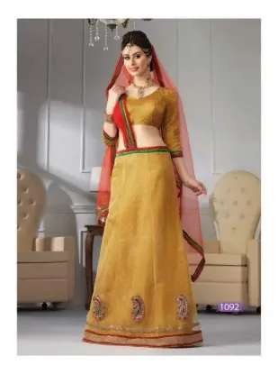 Picture of lehenga choli party women wedding wear indian designer 