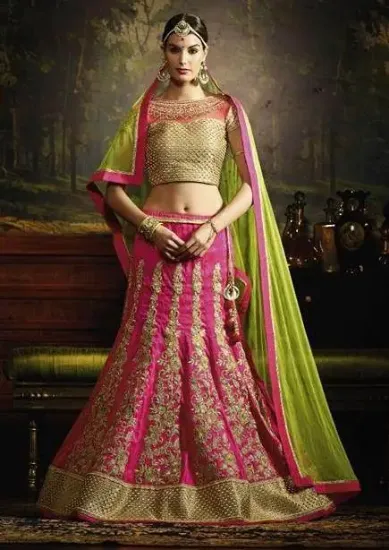 Picture of lehenga choli traditional indian wear beautiful multi ,