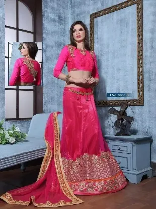 Picture of lehenga choli traditional wedding designer indian late,