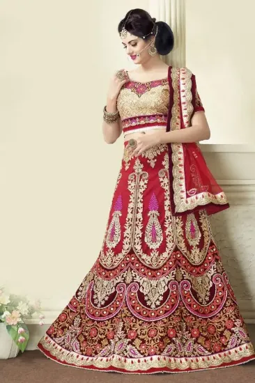 Picture of lehenga choli velvet indian pakistani designer, blue le