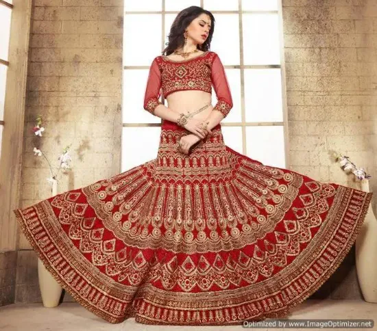 Picture of lehenga choli velvet sequence work designer fancy bord,