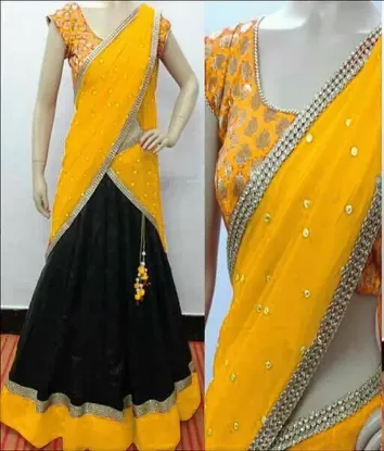 Picture of lehenga choli wedding designer heavy bridal indian boll