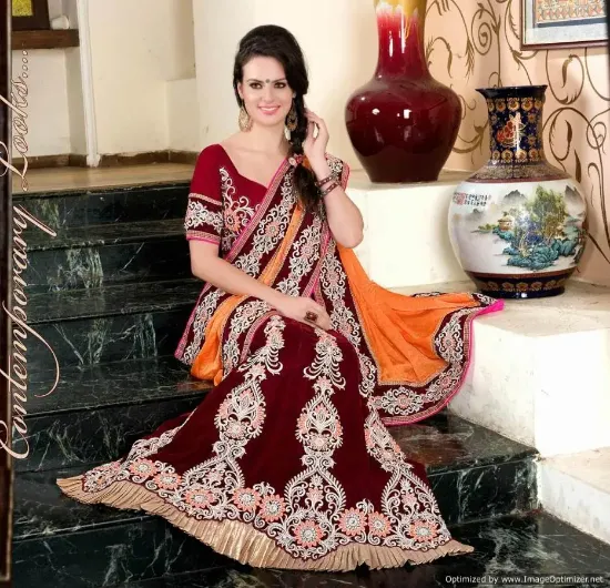 Picture of lehenga choli wedding party wear traditional ethnic in,