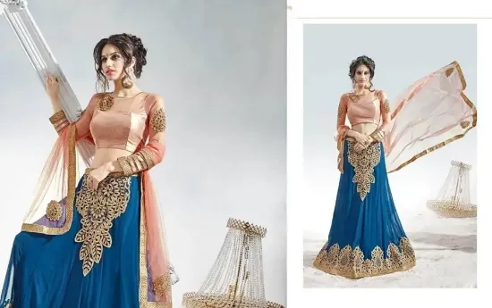 Picture of lehenga designer wedding indian diwali women combo er ,