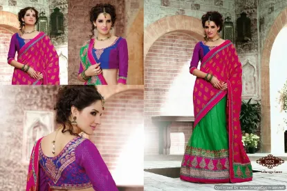 Picture of lehenga dress online shopping india,lehenga jacket blou