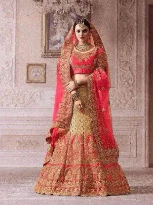 Picture of lehenga for party wear with beach dress,velvet layered 