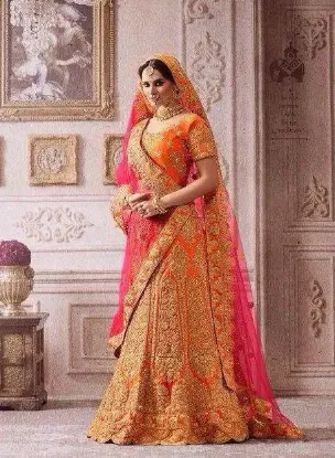 Picture of lehenga indian choli wear bollywood wedding party desi,