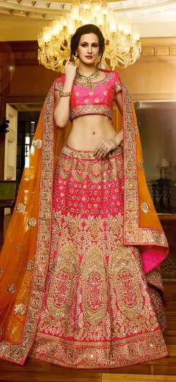 Picture of lehenga indian choli wear bollywood wedding party ethni