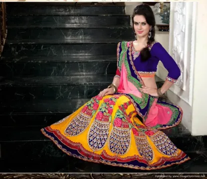 Picture of lehenga indian women dress bollywood eid special saree,