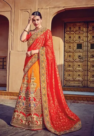 Picture of lehenga party dress indian sari designer women saree pa