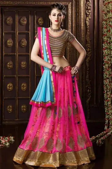 Picture of lehenga saree indian party women bollywood sari design,