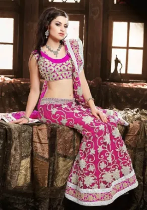 Picture of lehenga saree women sari bollywood designer party indi,