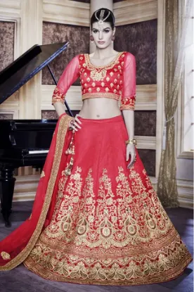 Picture of lehenga trousseau lehengas choli blouse indian designer