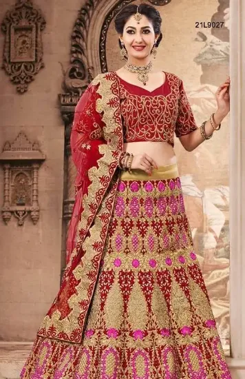 Picture of lehenga trousseau lehengas choli blouse indian designer