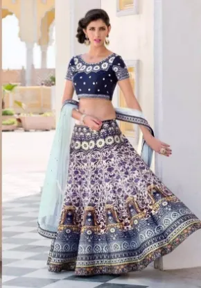 Picture of lehenga wedding indian sari women bollywood designer p,