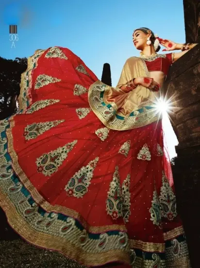 Picture of lehenga wedding indian sari women bollywood designer pa