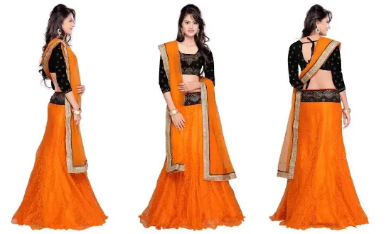 Picture of lehenga wedding wear saree indian women designer anark,