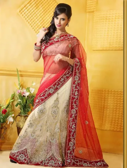 Picture of lengha choli latest design,lehenga hairstyleschaniya ch