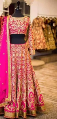 Picture of maria b bridal lehenga,lehenga choli gota pattichaniya 