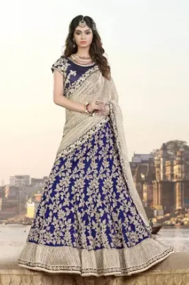 Picture of modest maxi gown bridal designer lehenga choli bollywoo