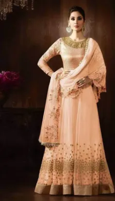 Picture of modest maxi gown indian bridal wedding lehenga choli pa