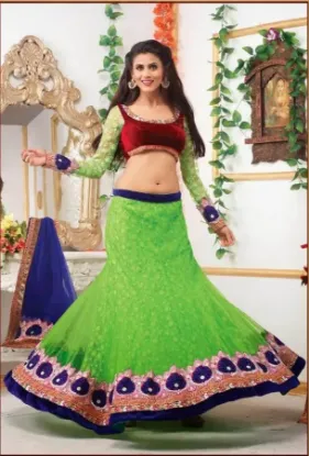 Picture of modest maxi gown indian wedding lehenga choli fancy eth