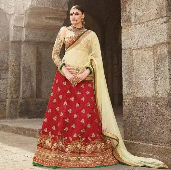 Picture of mysore silk udyog lehengachaniya choli,choli,lehenga,be