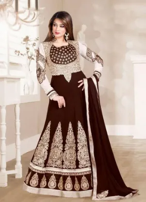 Picture of navy blue designer lehenga choli indian pakistani weddi