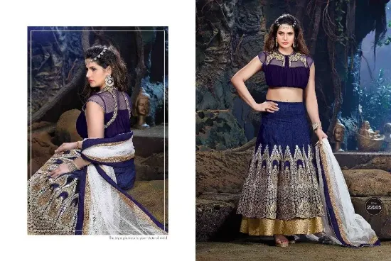 Picture of net and velvet lehenga choli,ghagra choli chennaichani,