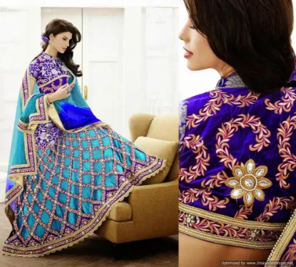 Picture of net and velvet lehenga choli,ghagra choli chennaichaniy