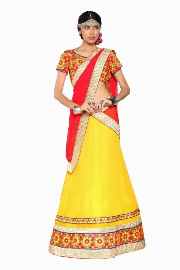 Picture of net kalidar lehenga,lehenga wedding dresschaniya choli,